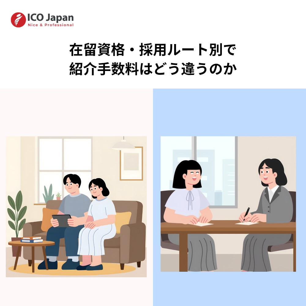 在留資格・採用ルート別で紹介手数料はどう違うのか